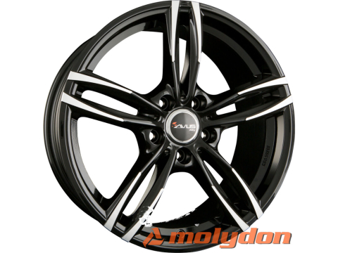 AF15 8x 18 +30 5x112 AVUS 66,7 BLACK POLISHED